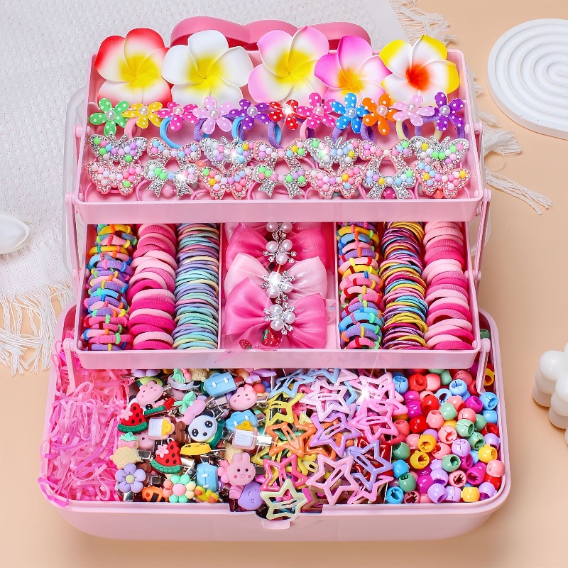Travel Accessories For 4 Year Old - 546 個の弓高弾性ヘアアクセサリーセット髪を傷つけないカラフルな女の子のヘアバンドヘアクリップ女の子子供