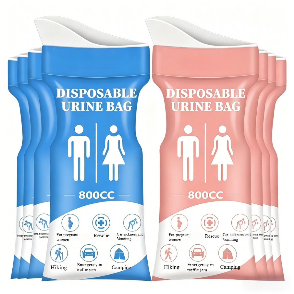Travel Accessories Men - 12個入り 新車用緊急尿バッグ、男女兼用使い捨て携帯尿バッグ、長距離旅行用覗き穴付きバッグ
