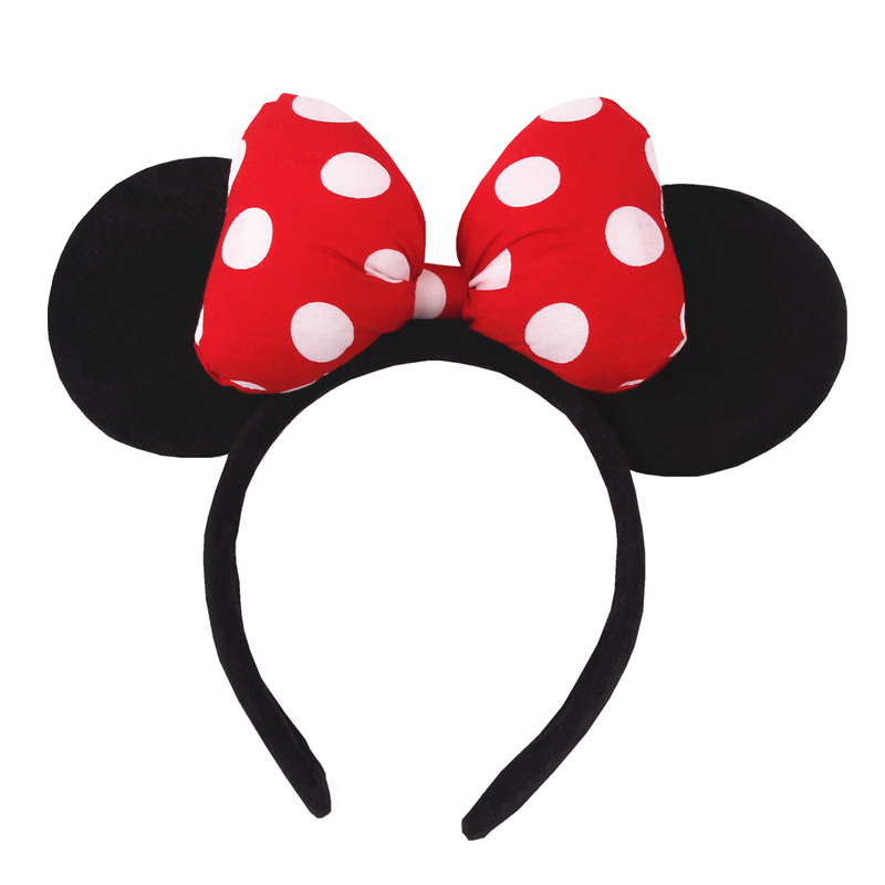 Travel Accessories For 4 Year Old - 2023年 マウスイヤーヘッドバンド 女の子 大人用 5インチ ポルカドットリボン