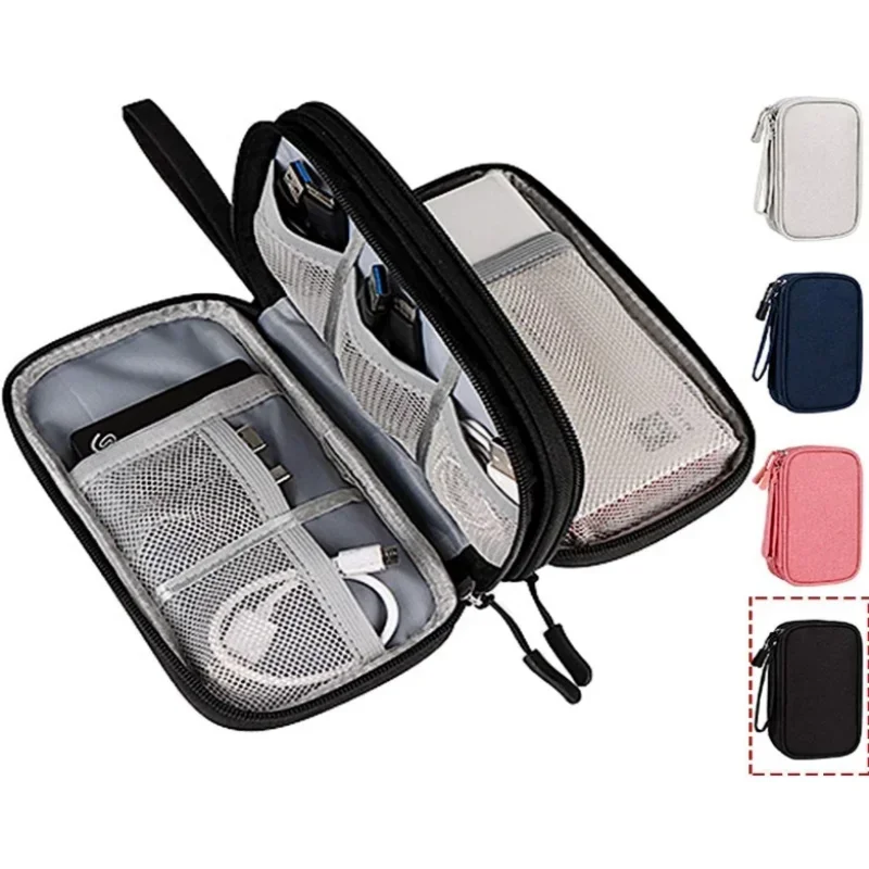 Travel Accessories Bag - トラベルケーブルバッグ ポータブルデジタル収納ポーチ 充電器 データケーブル USBバッグ オーガナイザー