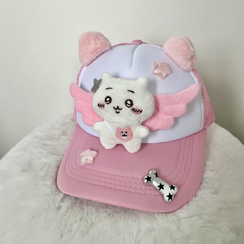 Travel Accessories Kids - アニメちいかわうさぎ野球帽刺繍ファッションレトロ調節可能学生子供アウトドア旅行かわいいユニセックスギフト2026