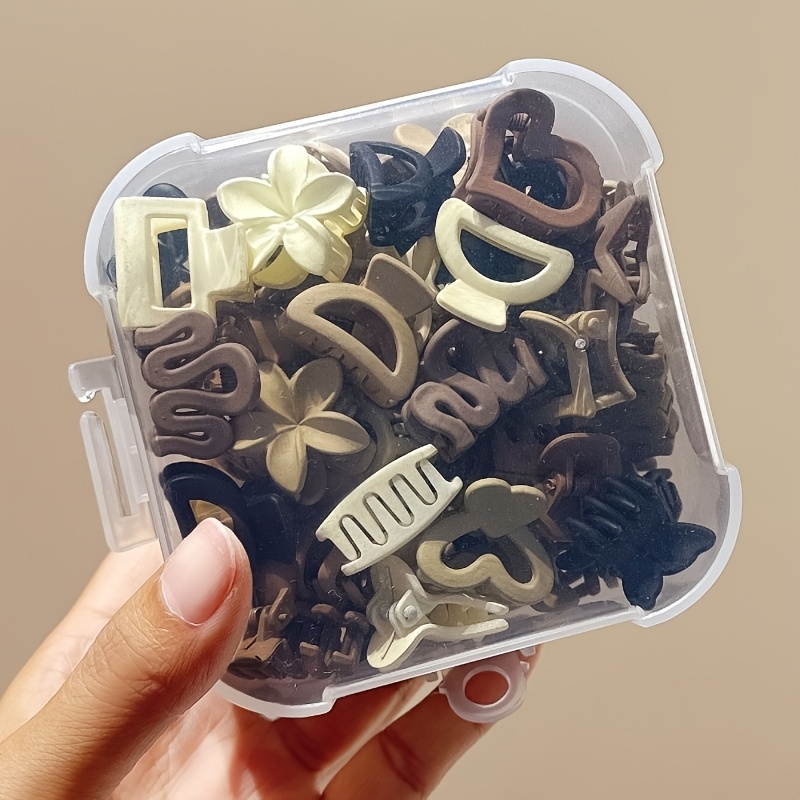 Travel Accessories For 4 Year Old - 5/10/20/30個入りベージュミックスパック小さなクリップ、キュートな女の子用アクセサリー - 日常使い、特別な機会、または旅行ギフトに最適