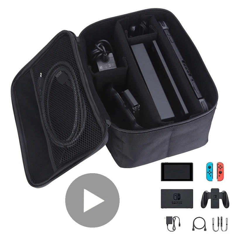 Travel Video Accessories - キャリーケースニンテンドースイッチ用バッグキャリングスーツケースゲームカード収納ポーチカバーニンテンドーニンテンドースイッチスイッチビッグアクセサリー