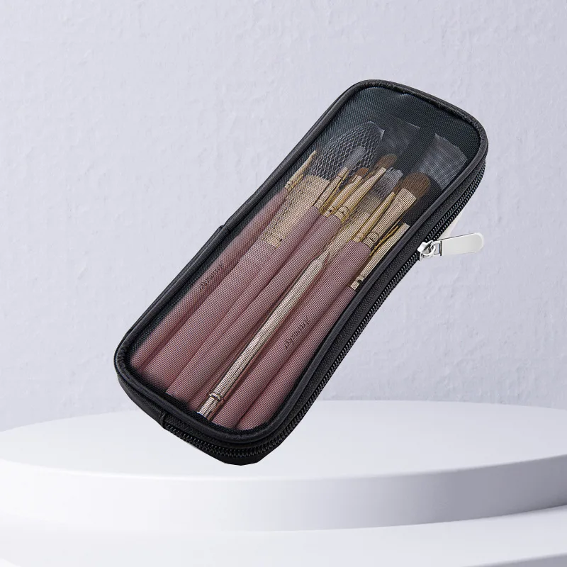 Travel Accessories Kit - 化粧ブラシトラベルケース化粧品トイレタリーバッグオーガナイザー男性女性美容ツールメッシュ Dopp キットポーチ洗浄収納アクセサリー