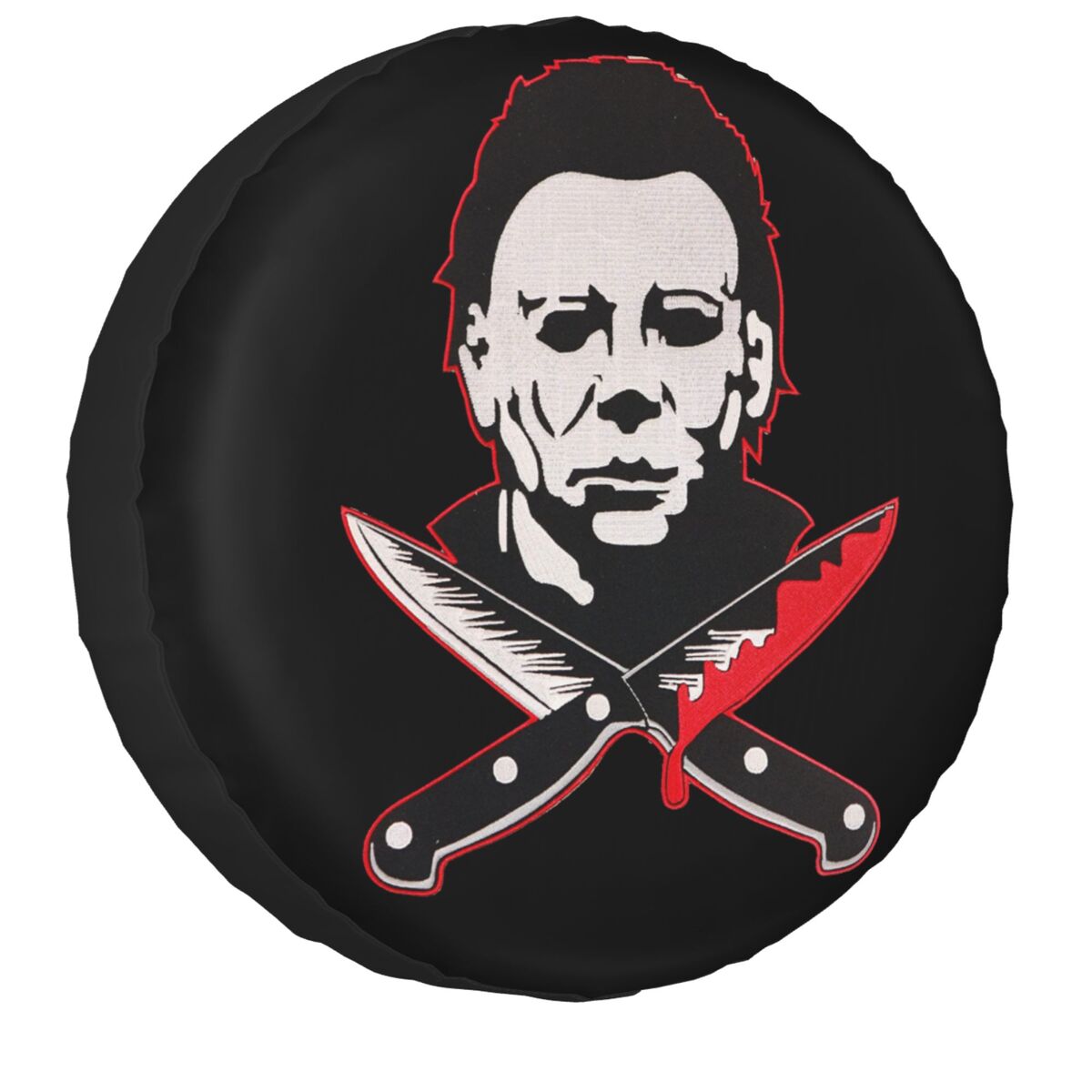 Travel Accessories Myer - ハロウィーンのホラーミエルマイルミレーサーのナイフビーズのぞき見トレーラーのためのスペアタイヤカバー14 