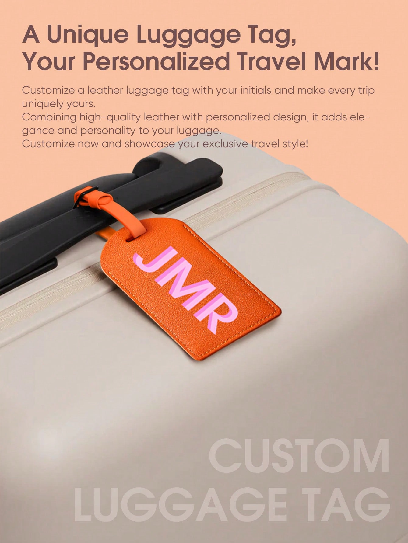 パーソナライズされたイニシャルラゲッジタグ カスタムレターP - Travel Accessories Men のレビューと価格