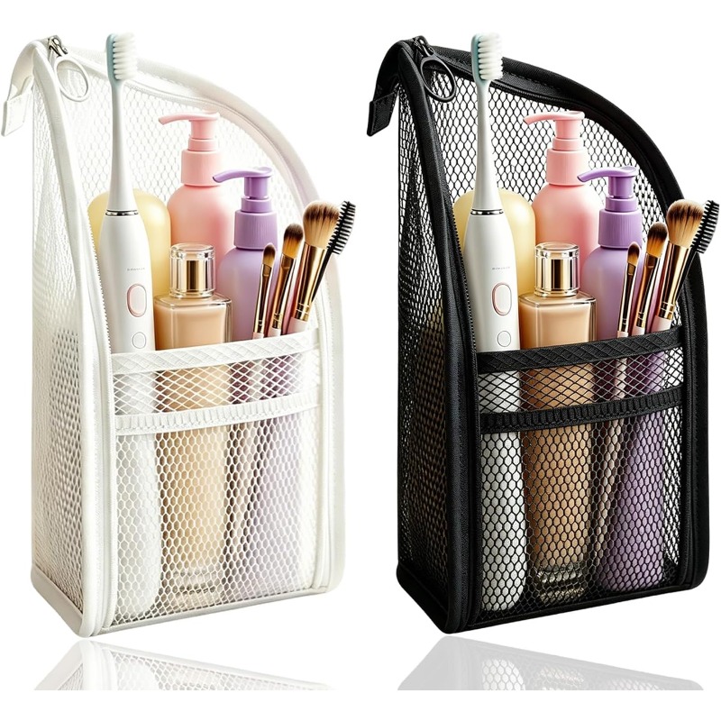 メッシュトイレタリーバッグ 通気性 速乾性 縦型歯ブラシホル - Travel Accessories Bag のレビューと価格