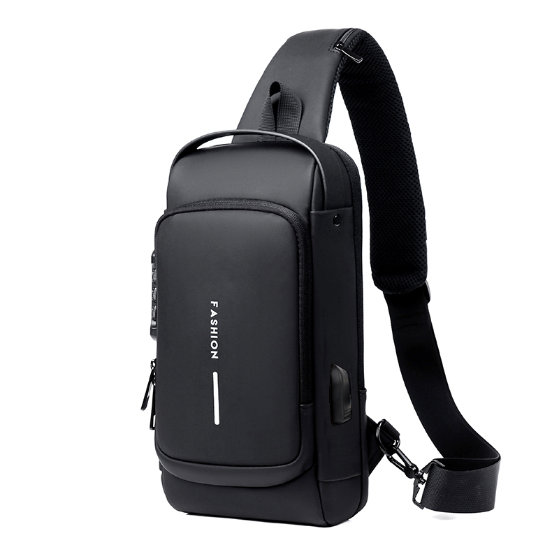 男性用多機能盗難防止USBショルダーバッグ、メンズクロスボデ - Travel Accessories Men のレビューと価格