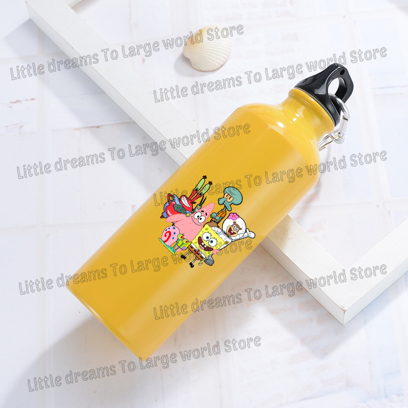 スポンジボブ アルミ製ウォーターボトル アウトドアバイクスポ - Travel Accessories Bottles のレビューと価格
