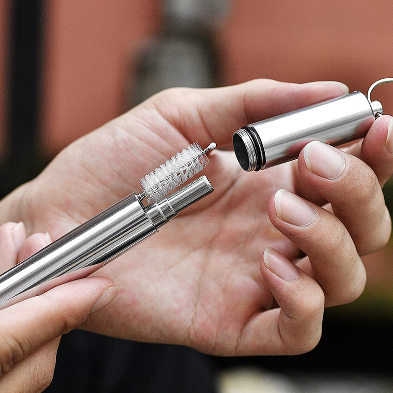 伸縮性のあるステンレス鋼のストロー,ポータブル,旅行,金属, - Travel Accessories For Europe のレビューと価格