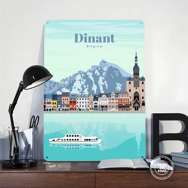 ディナンテへの旅行プリントポスターカスタマイズされたレトロな - Travel Accessories For Europe のレビューと価格