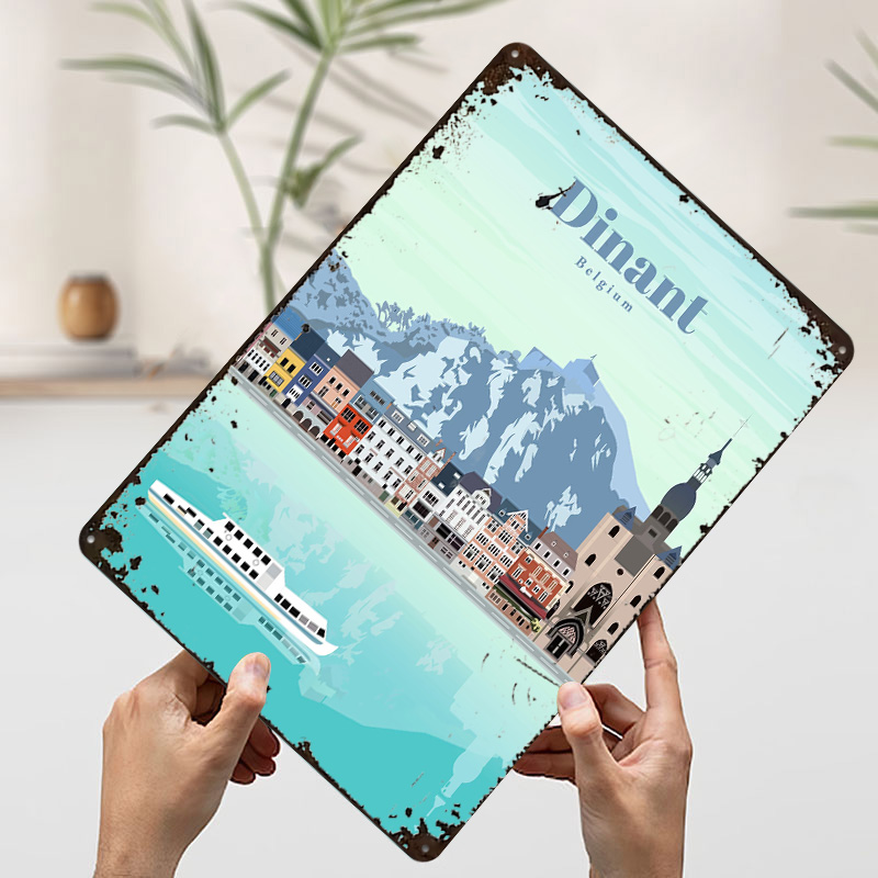 ディナンテへの旅行プリントポスターカスタマイズされたレトロな - Travel Accessories For Europe のレビューと価格
