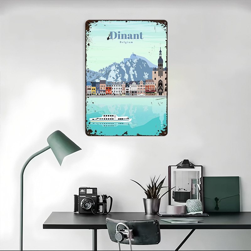 ディナンテへの旅行プリントポスターカスタマイズされたレトロな - Travel Accessories For Europe のレビューと価格