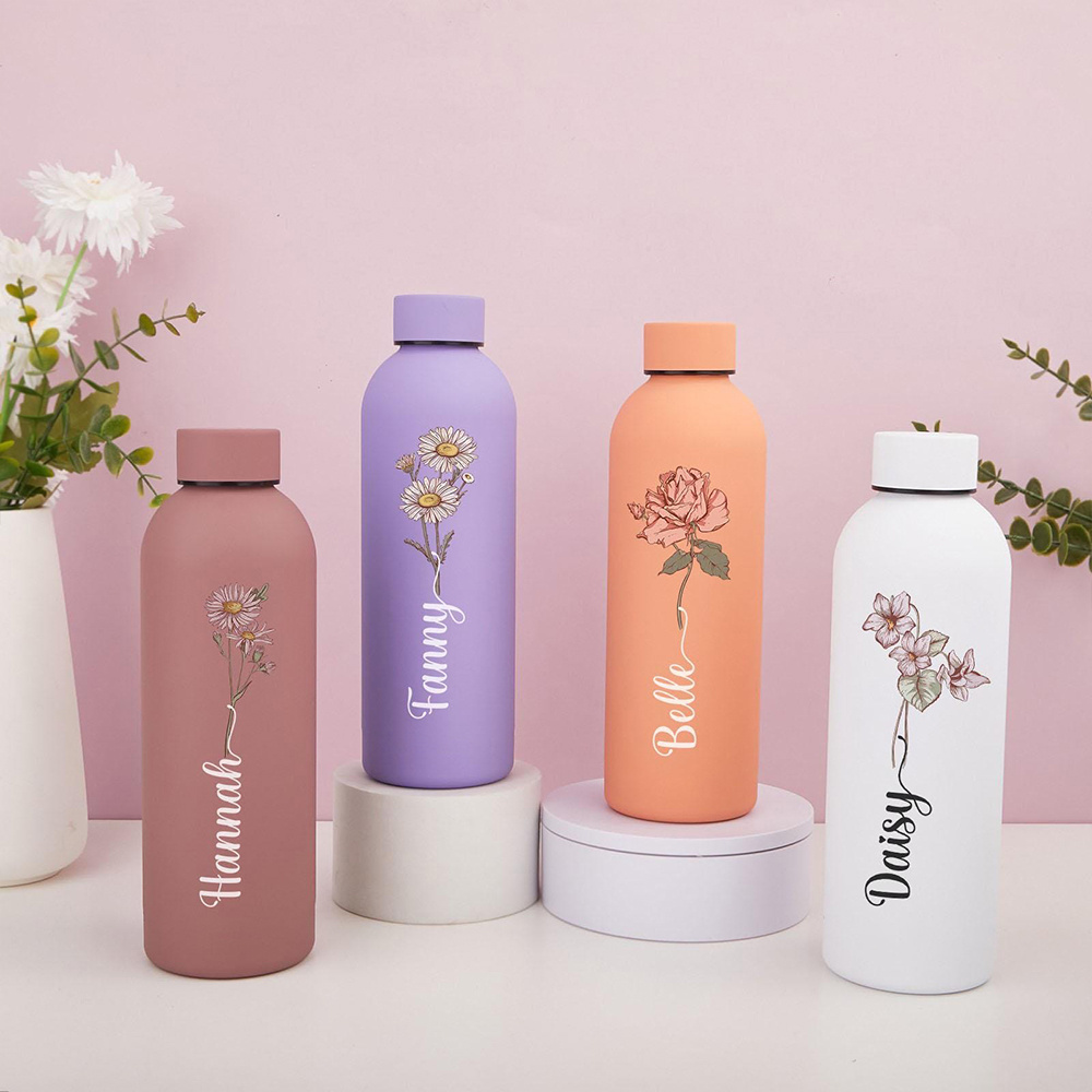 カスタマイズ可能な花柄ウォーターボトル、携帯用屋外スポーツ用 - Travel Accessories Bottles のレビューと価格