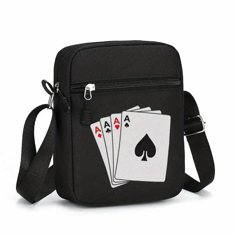 スペードのエース ポーカー キャンバス ショルダーバッグ ク - Travel Accessories Bag のレビューと価格