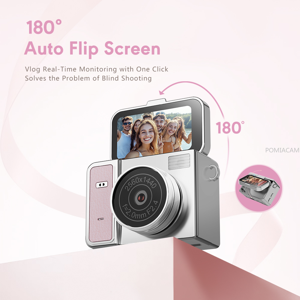 S162 Vlogミニカメラ 2K HD 180 °   フ - Travel Video Accessories のレビューと価格