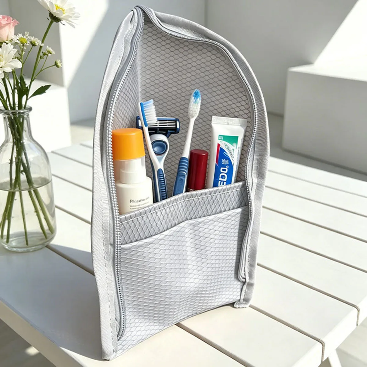 旅行用メッシュ製トイレタリーバッグ - 通気性・速乾性・防カ - Travel Accessories Organizer Case のレビューと価格