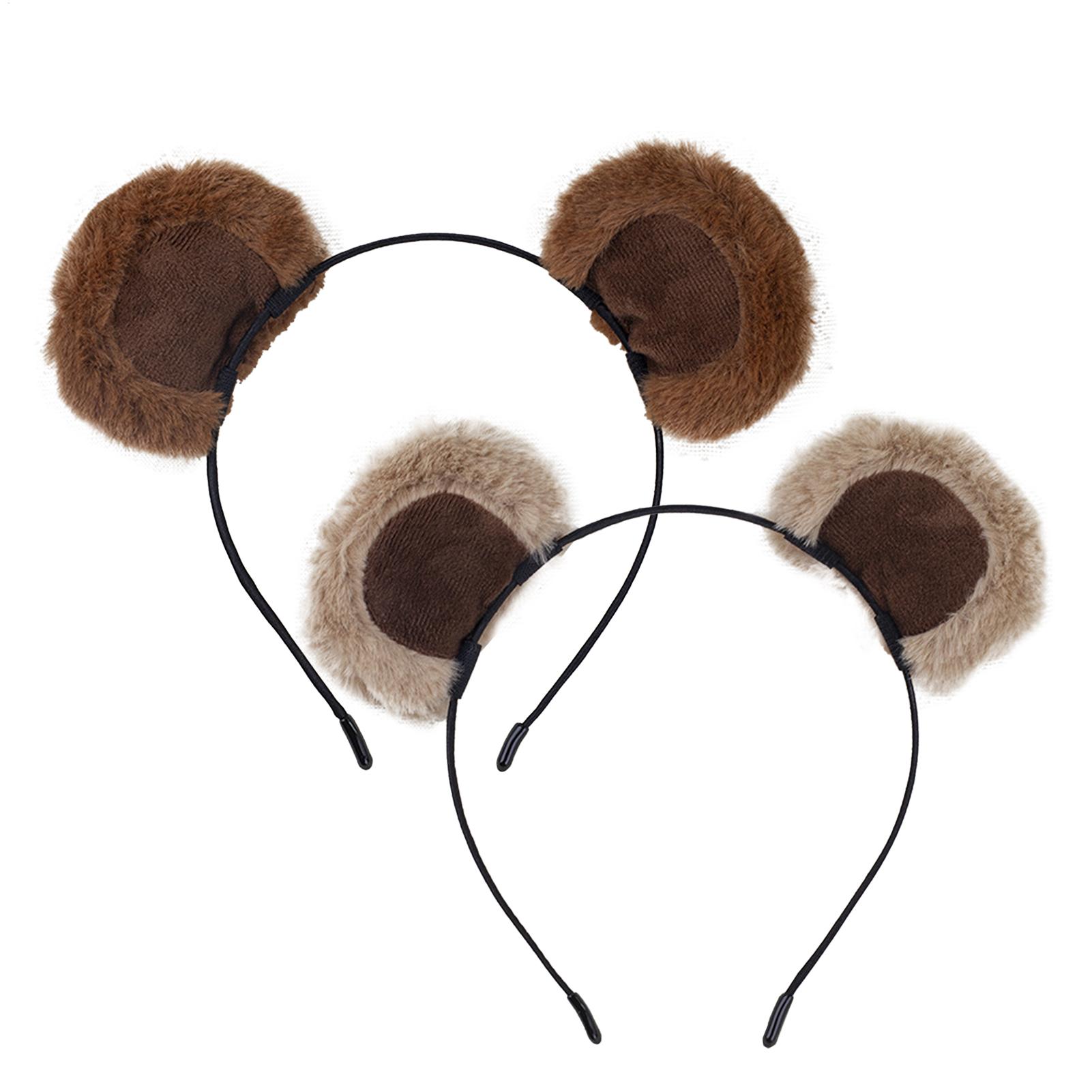 ぬいぐるみクマ耳ヘッドバンドソフトシマリス耳ヘッドバンド女の - Travel Accessories For 4 Year Old のレビューと価格