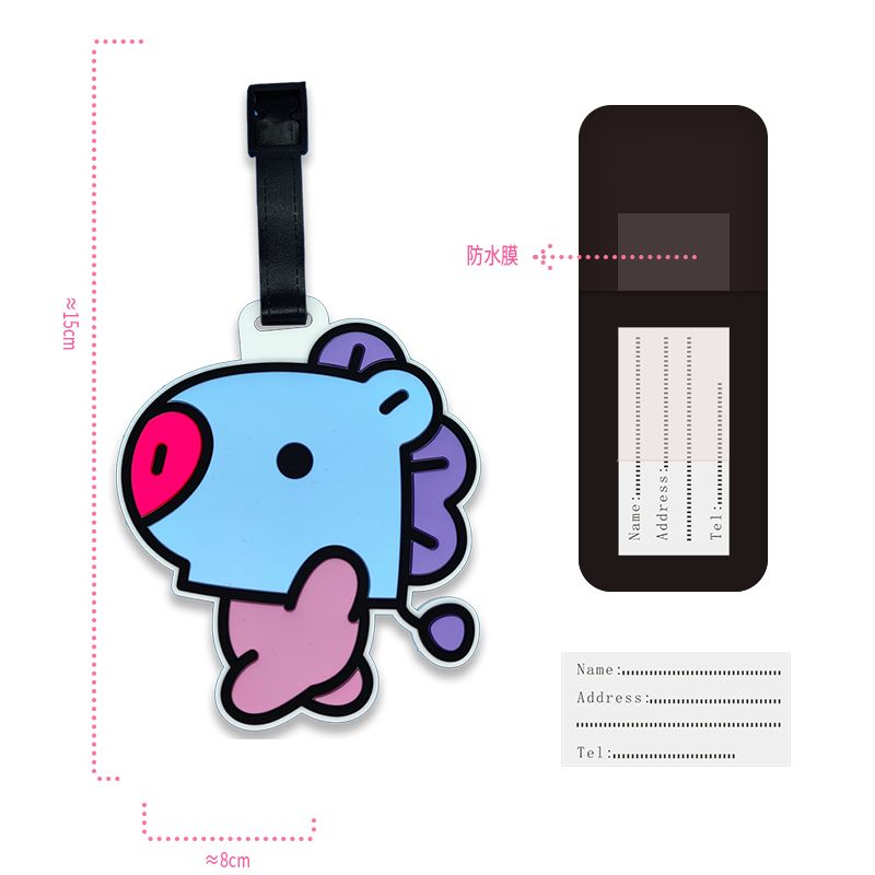 BT21のかわいいキャラクターキーホルダー、カワイイユニセッ - Travel Accessories Kit のレビューと価格