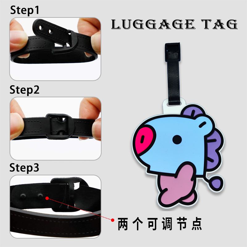 BT21のかわいいキャラクターキーホルダー、カワイイユニセッ - Travel Accessories Kit のレビューと価格