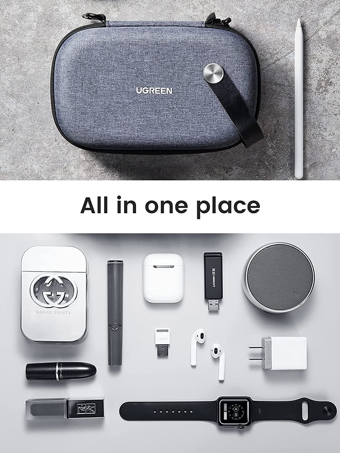 UGREEN 電子機器トラベルオーガナイザー ハードケース  - Travel Accessories Organizer Case のレビューと価格