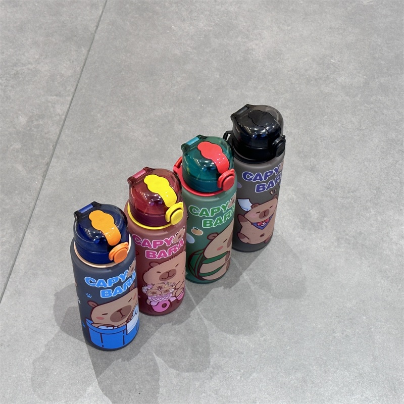 750 ミリリットルかわいい漫画カピバラ水ボトル漏れ防止プラ - Travel Accessories Bottles のレビューと価格