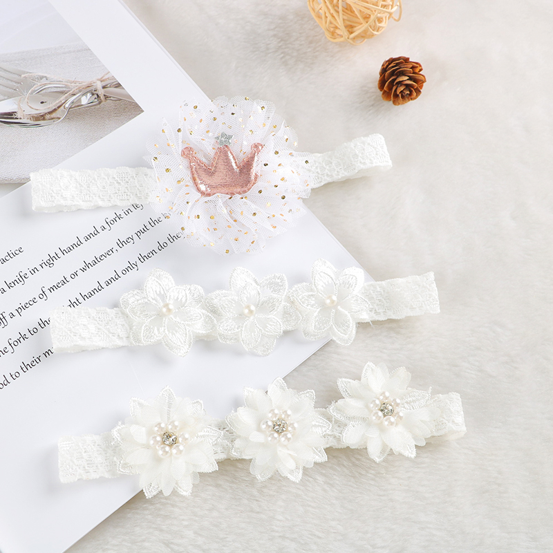 ベビーヘッドバンドフラワーボウクラウンヘッドバンドヘアバンド - Travel Accessories For 4 Year Old のレビューと価格