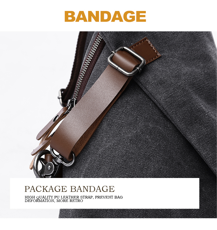 MTE ELAN 大容量レトロキャンバススリングバッグ男性革 - Travel Accessories Men のレビューと価格