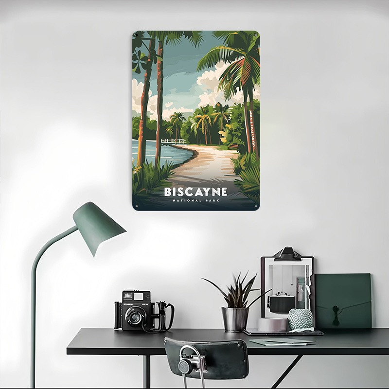 ビスケイン国立公園旅行ポスターカスタマイズされたヴィンテージ - Travel Accessories For Europe のレビューと価格