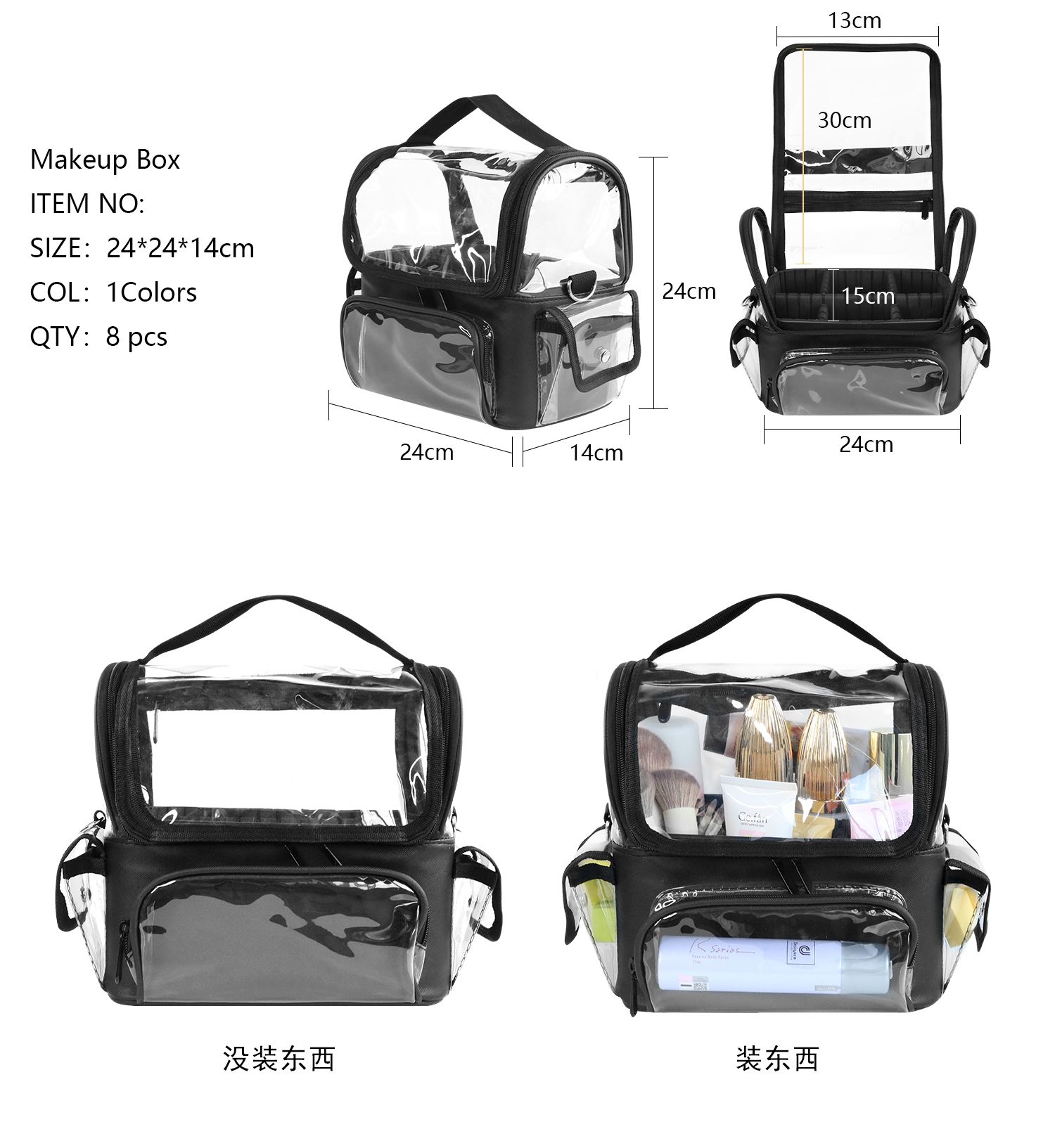 メイクブラシホルダーバックパックメイクアップアーティストトラ - Travel Accessories Organizer Case のレビューと価格