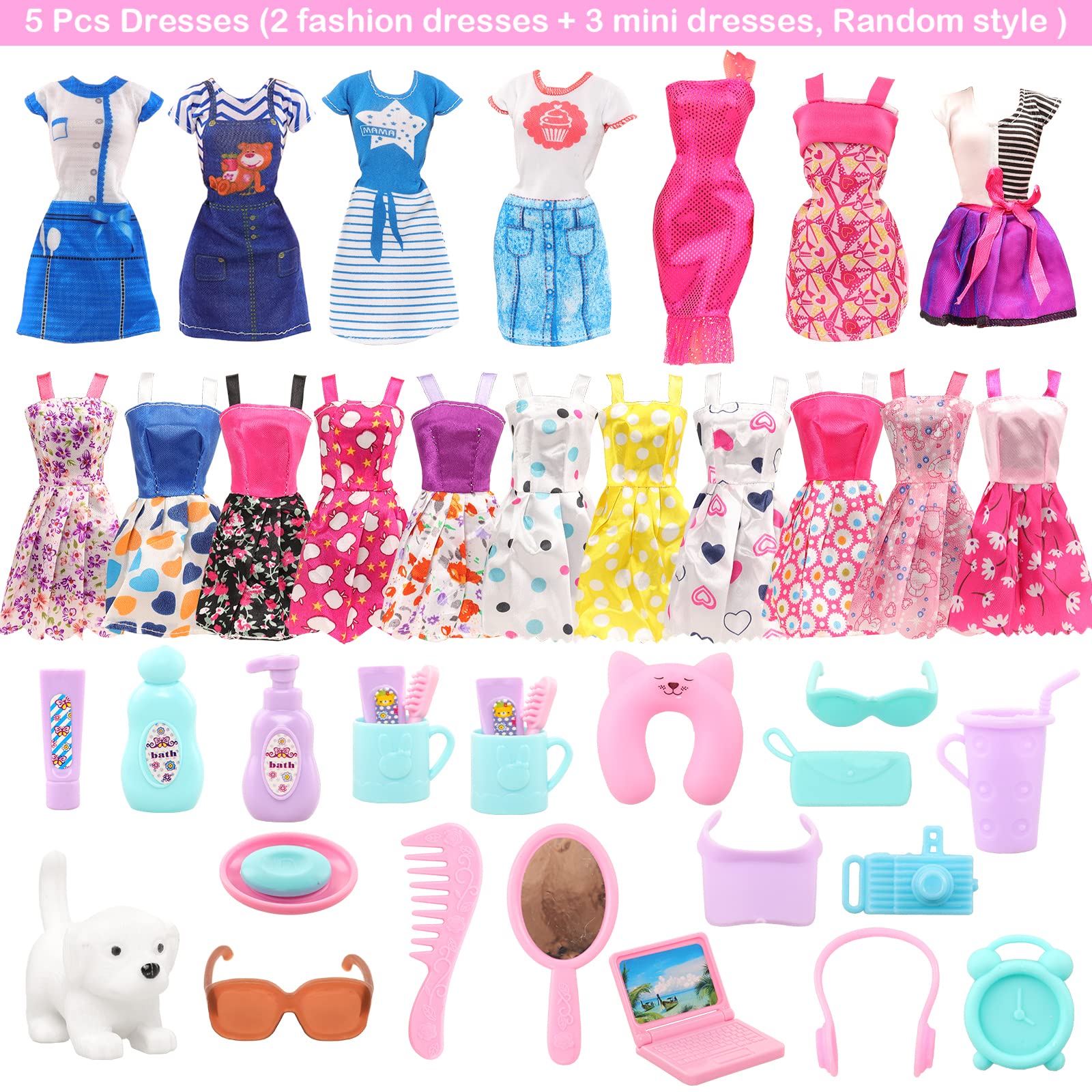 バワ-女の子のための人形の服とアクセサリー,ファッショナブル - Travel Accessories For Europe のレビューと価格