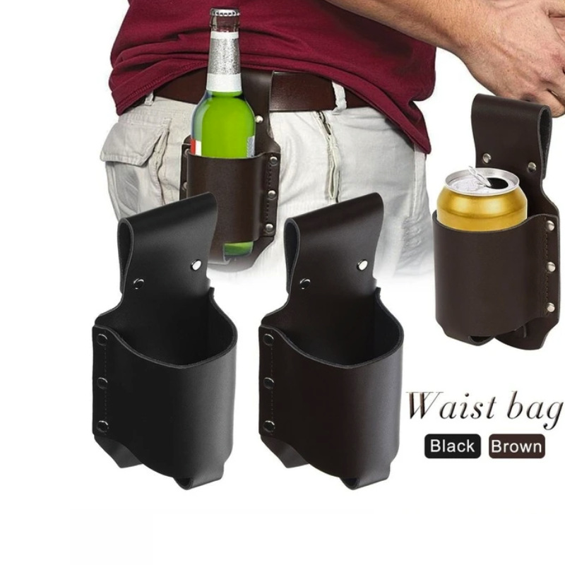1pc クラシック Pu レザーボトルホルダーベルトウエスト - Travel Accessories Bottles のレビューと価格
