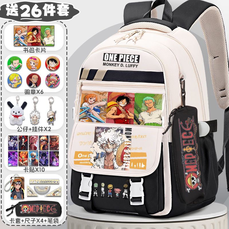 アニメワンピースバックパックモンキー D ルフィ大容量防水学 - Travel Accessories Teens のレビューと価格