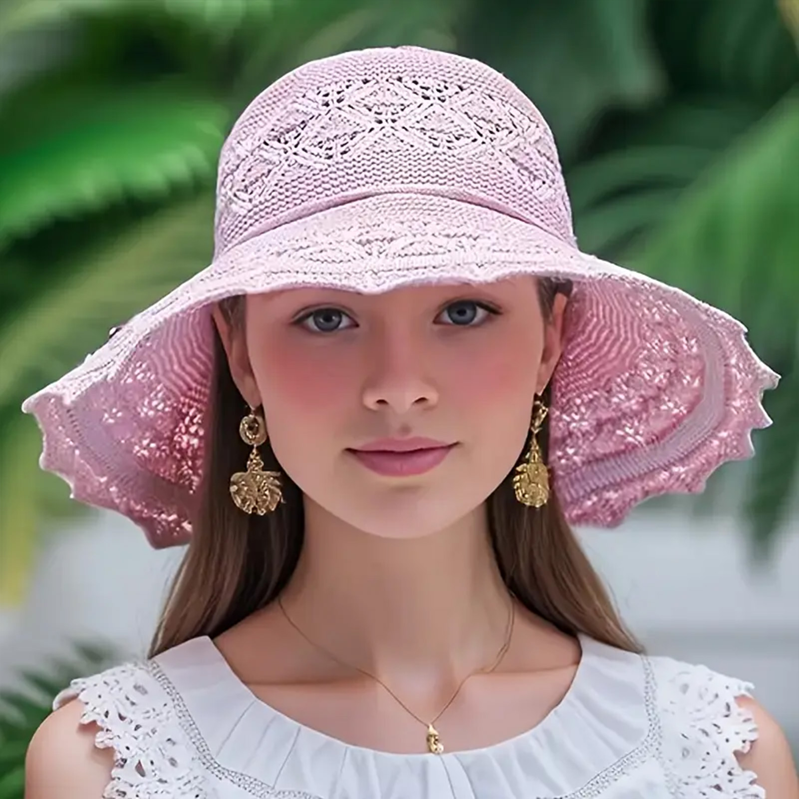 スタイリッシュなサンバイザー夏のビーチ帽子女性のための紫外線 - Travel Accessories Teens のレビューと価格