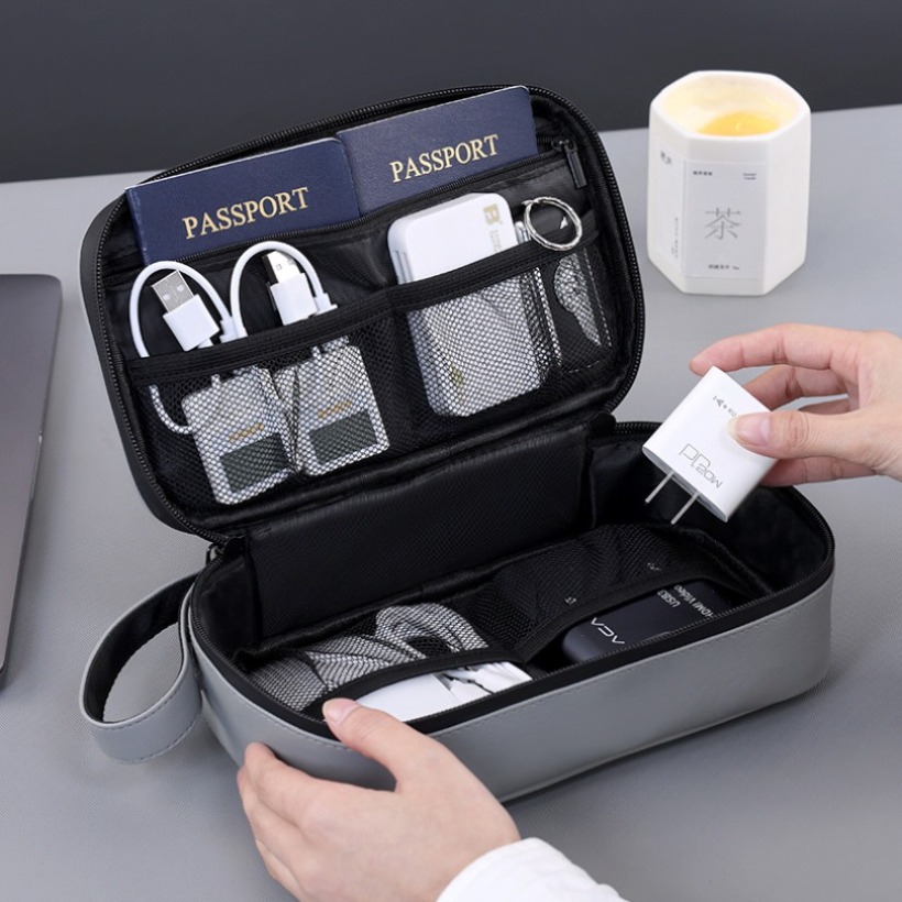 軽量ハンドヘルドデジタルガジェット収納バッグ、多ポケット電子 - Travel Accessories Bag のレビューと価格