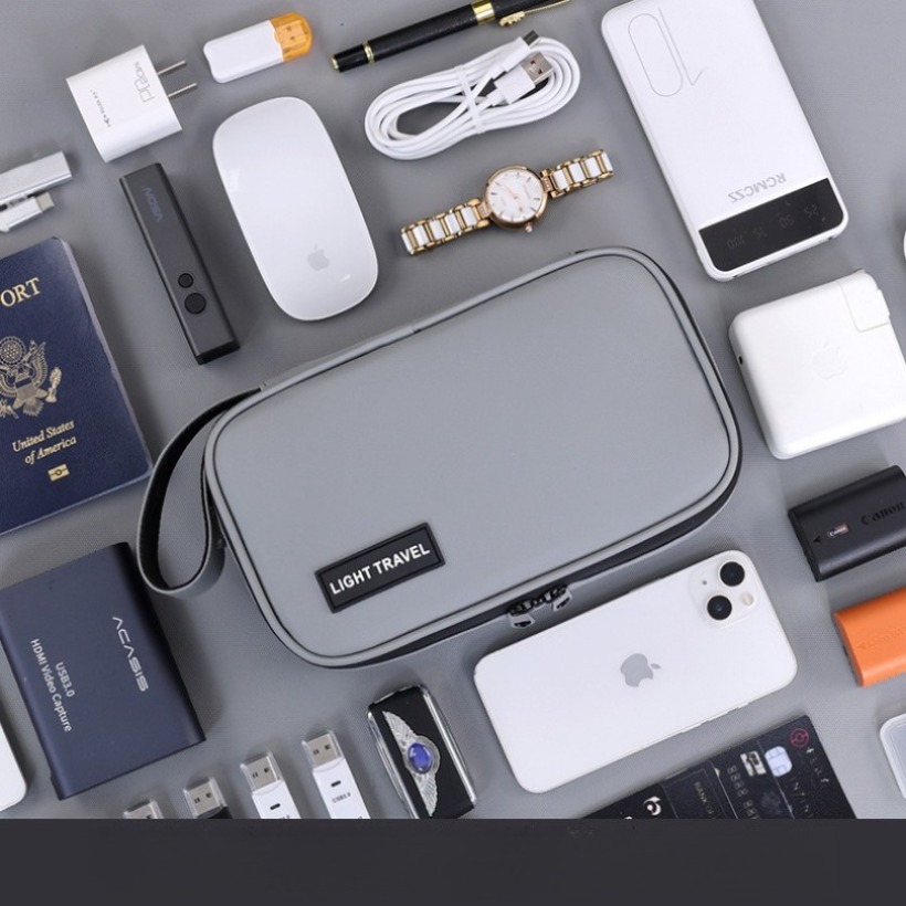 軽量ハンドヘルドデジタルガジェット収納バッグ、多ポケット電子 - Travel Accessories Bag のレビューと価格
