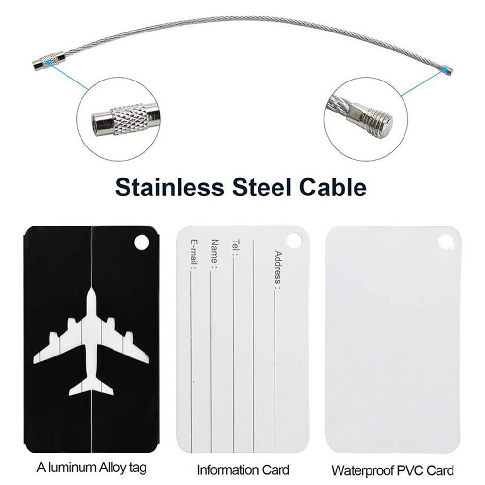 トラベルバッグ用の再利用可能なアルミニウム製ラゲッジタグ,収 - Travel Accessories For Europe のレビューと価格